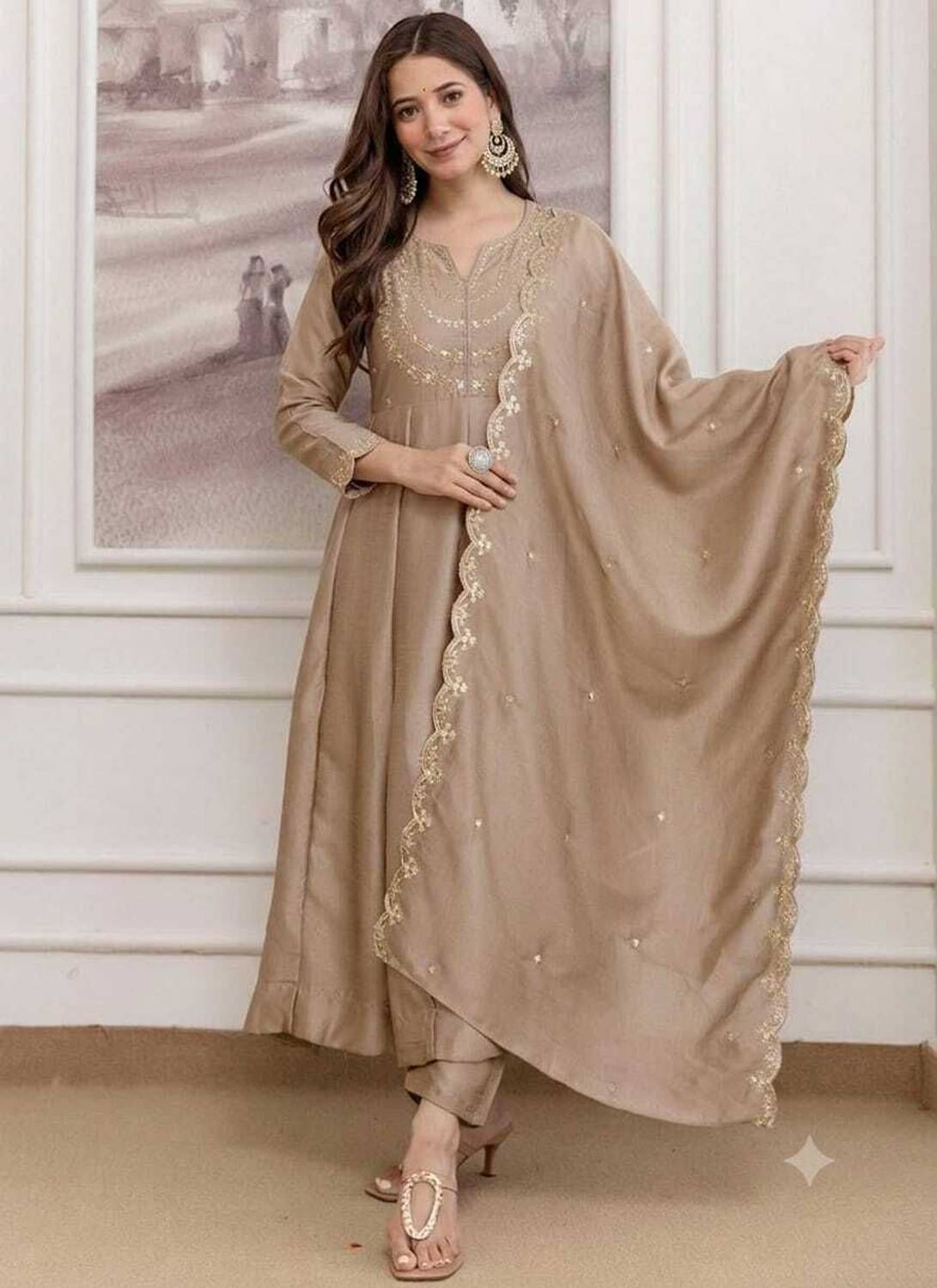 KALKI Embroidered Anarkali Kurta Set - Image 5
