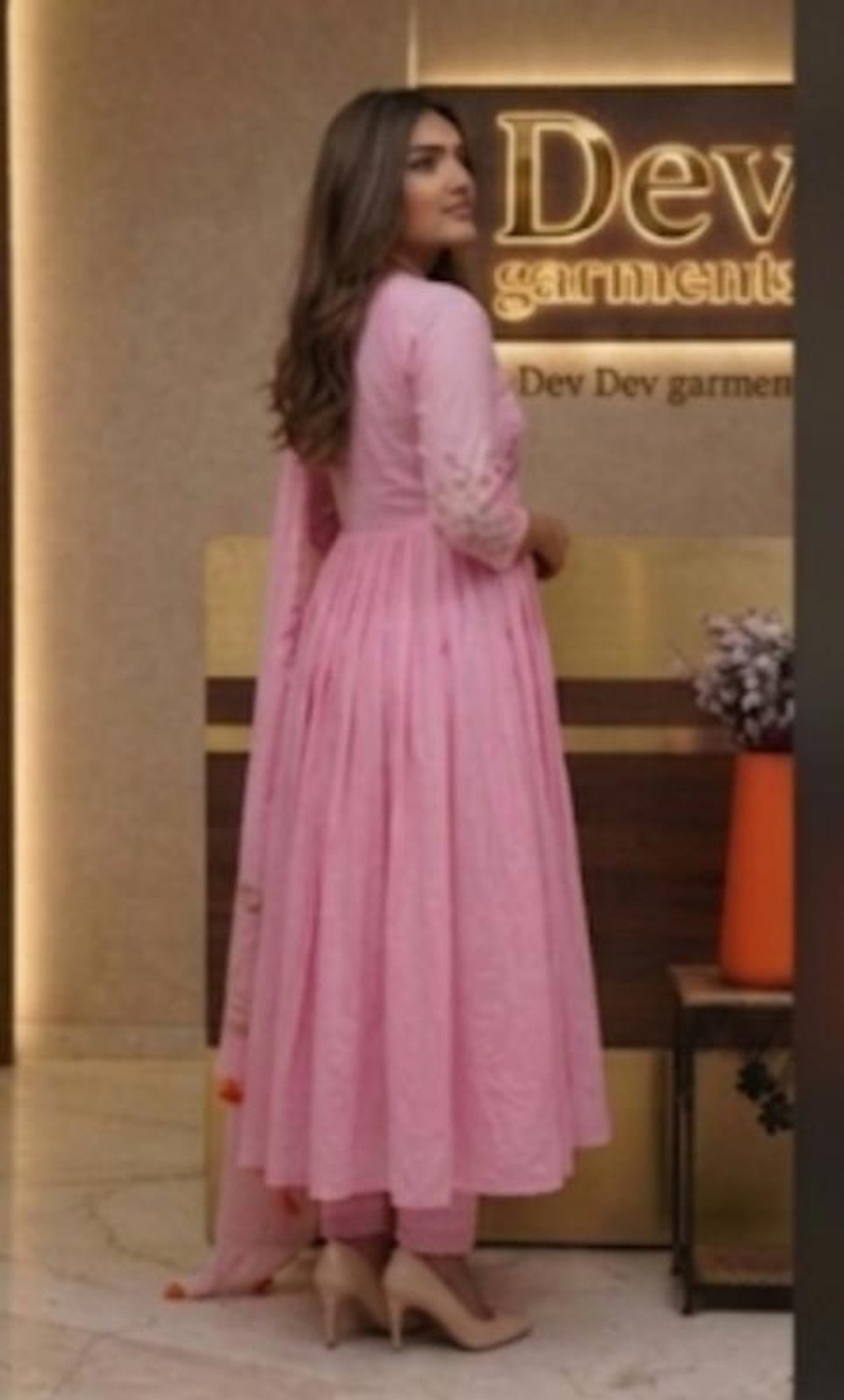 Image of CHECHI Embroidered Kurta, Palazzo & Dupatta Set