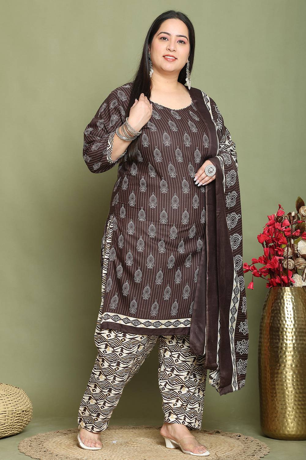 RolyPoly Printed Kurta, Patiala & Dupatta Set