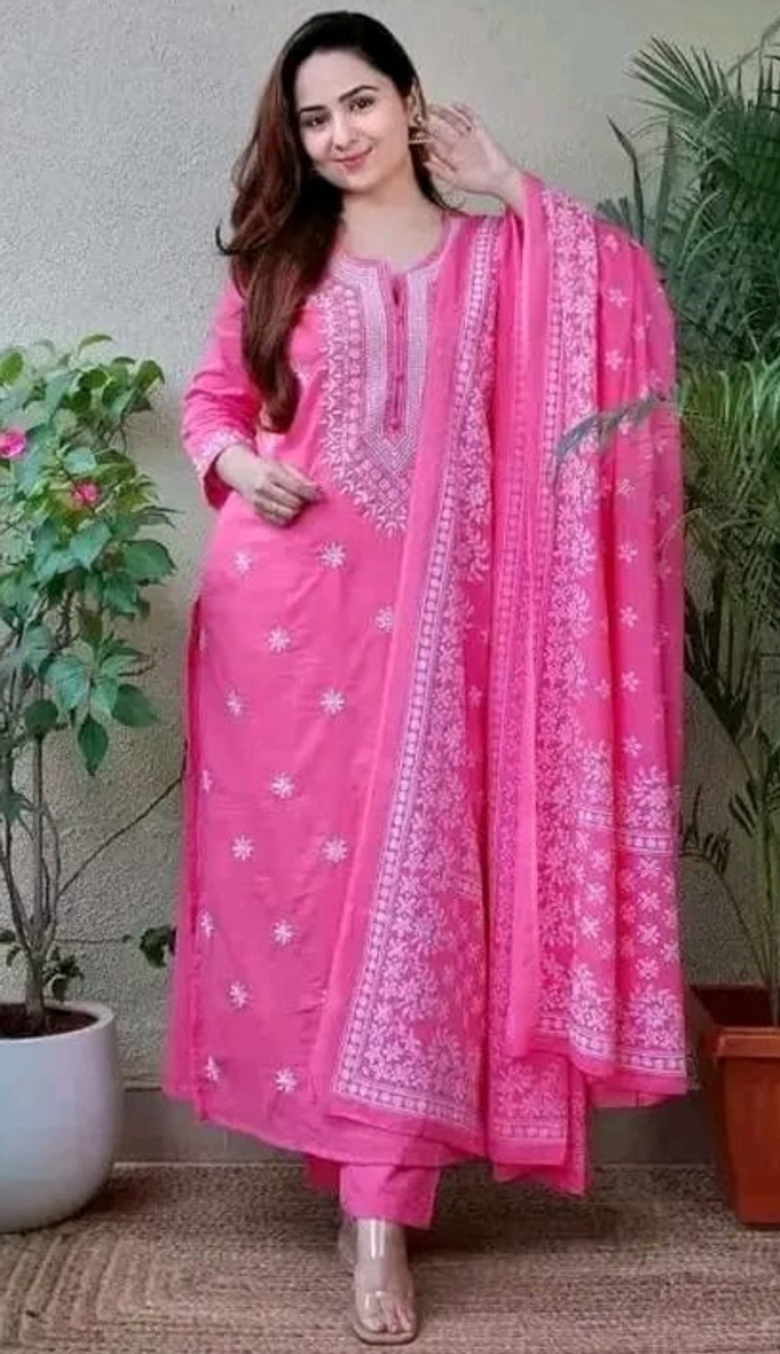 Image of Celtic Fab Women Kurta Pant Dupatta Set