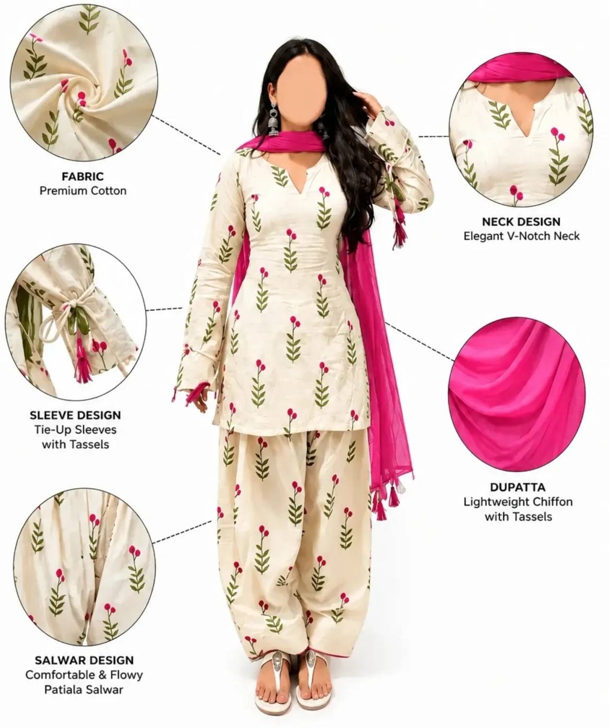 Reelove Floral Print Kurta Set - Image 1