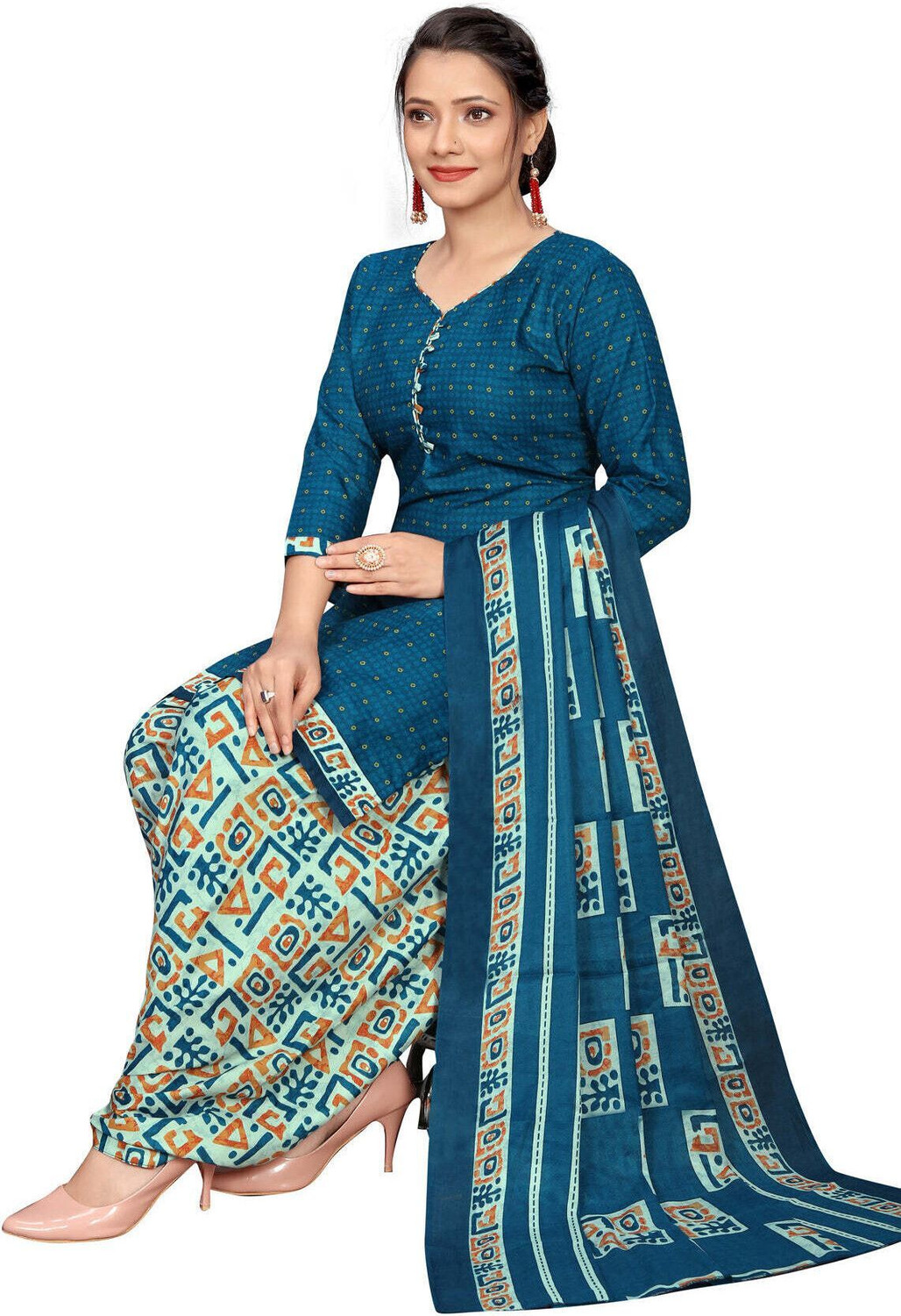 Image of Rajnandini Women Kurta Patiala Dupatta Set
