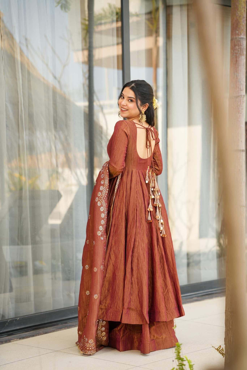 Image of Maruti Creation Women Kurta Palazzo Dupatta Set
