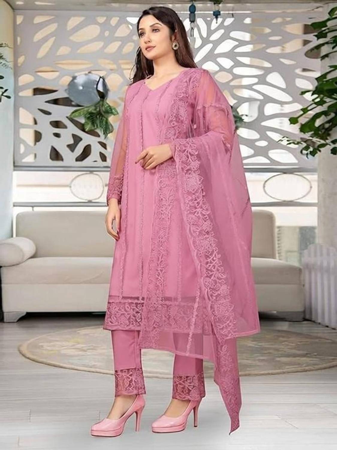pandurang Fab Embroidered Kurta Set - Image 1