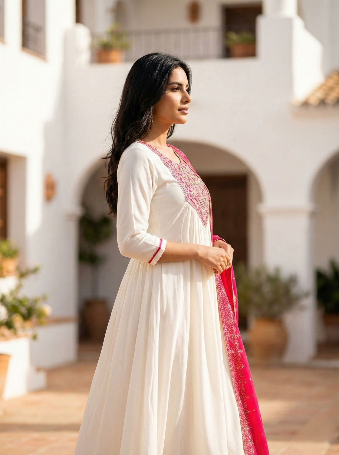 Image of New Ethnic 4 You Women Kurti Pant Dupatta Set