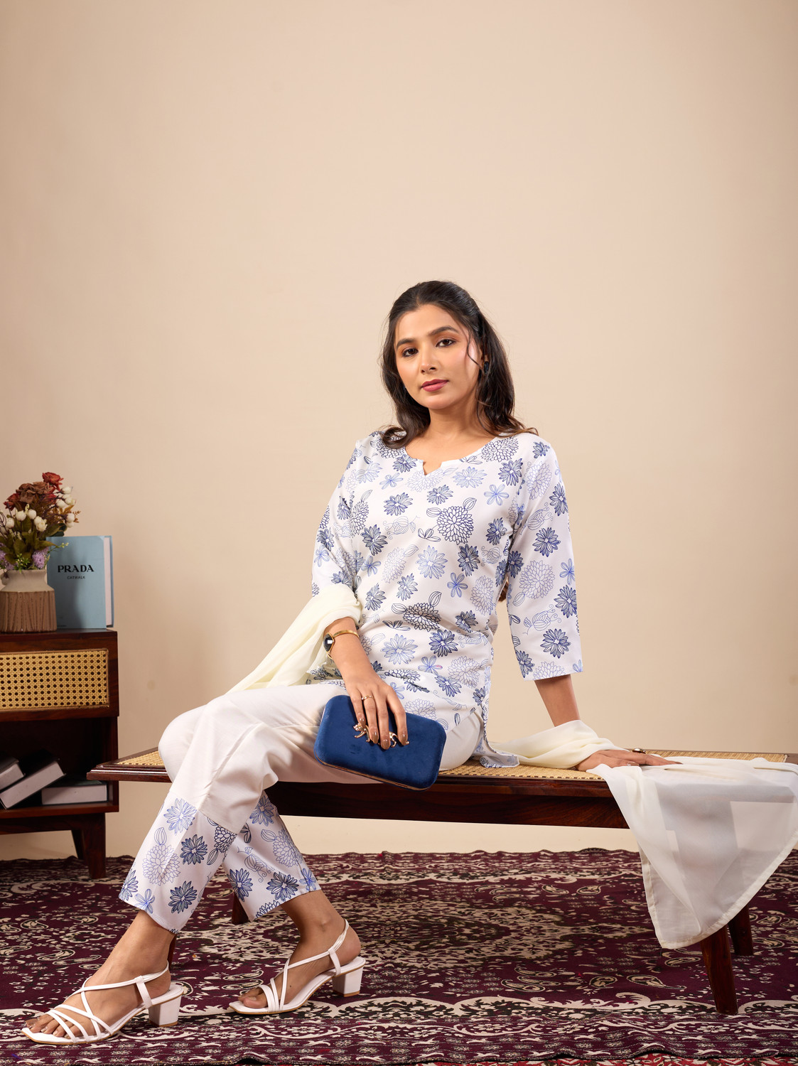 Image of nivush clothing Printed Kurta, Salwar & Dupatta Set