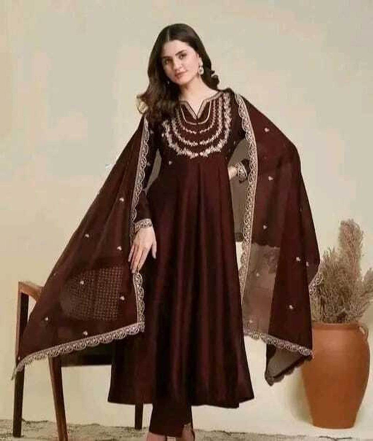 Image of nidhikishan Women Kurta Pant Dupatta Set