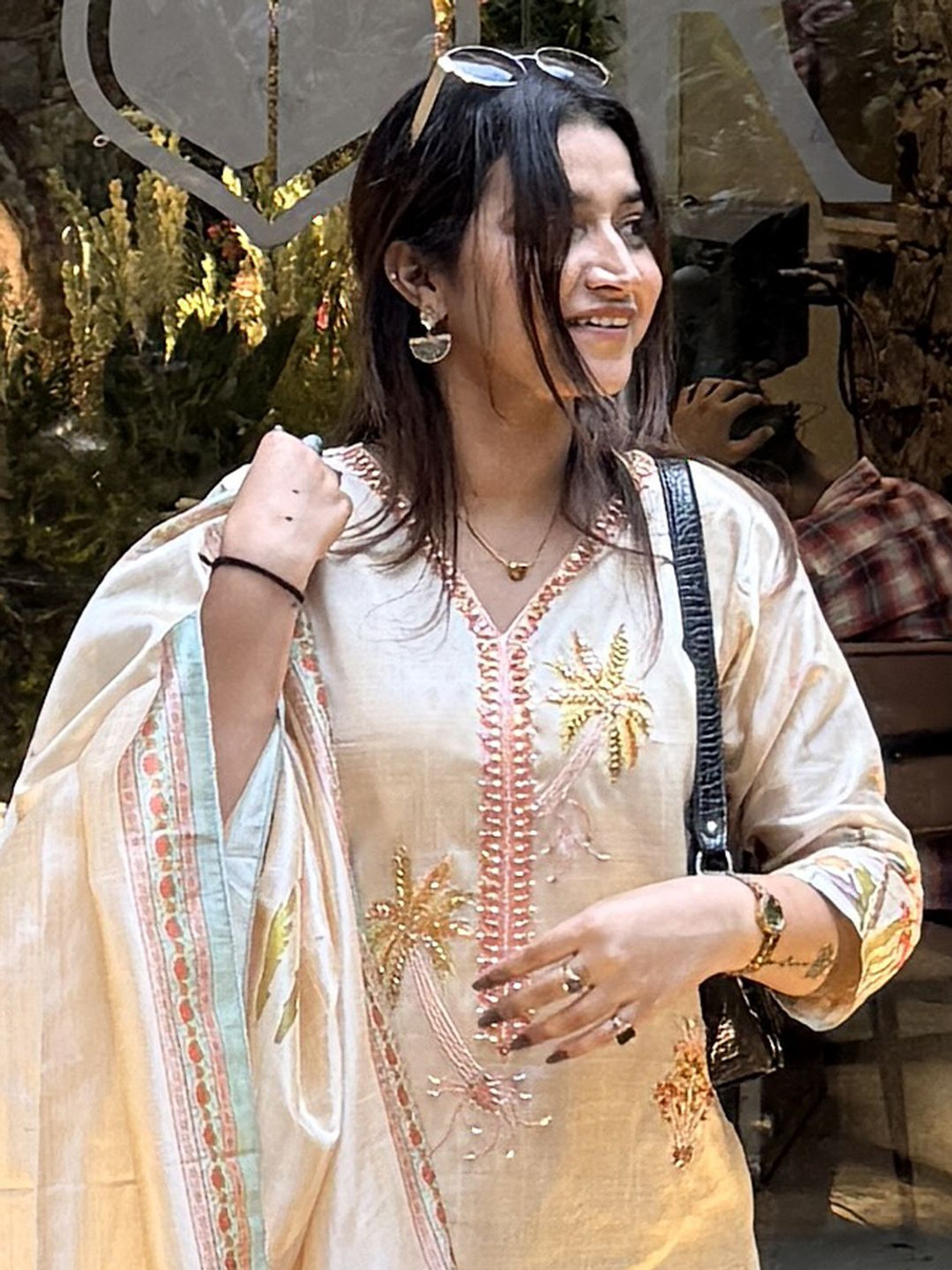 Image of VredeVogel Embroidered Kurta, Trouser /Pant & Dupatta Set