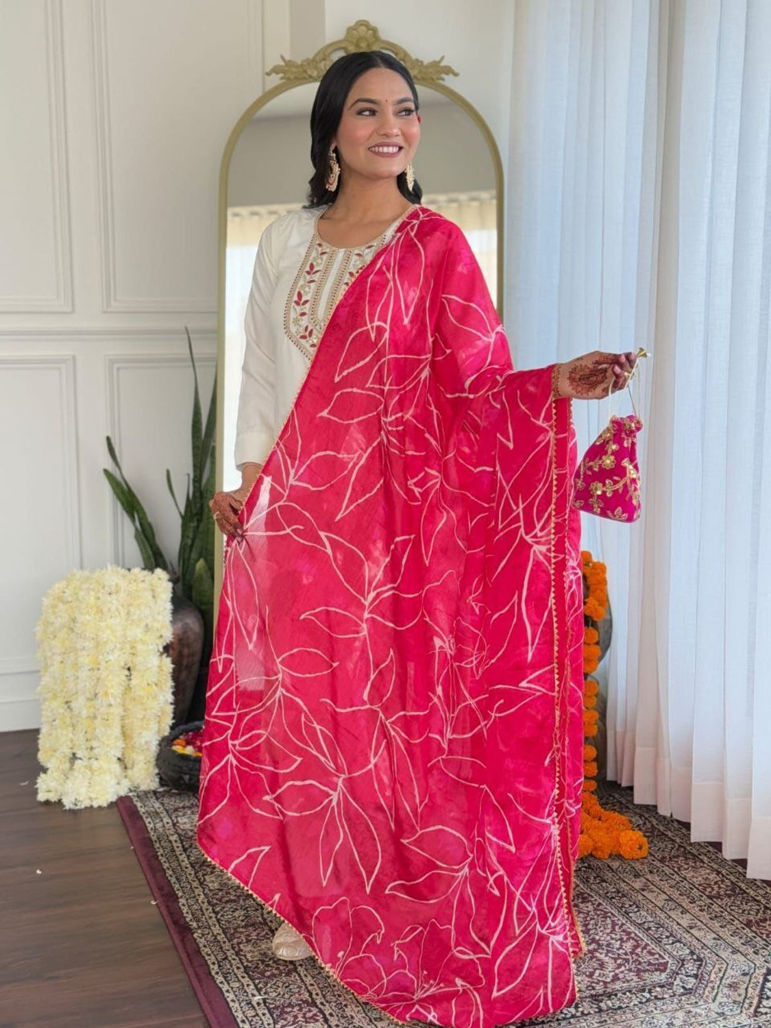 Image of nejadhari fashion Printed Kurta, Salwar & Dupatta Set