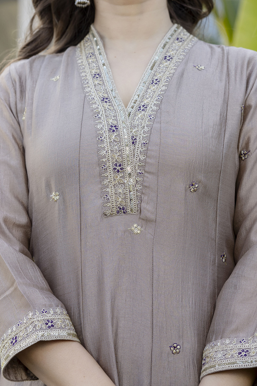 Image of SIDDHESHWAR CREATION Embroidered Anarkali Kurta, Bottom & Dupatta Set