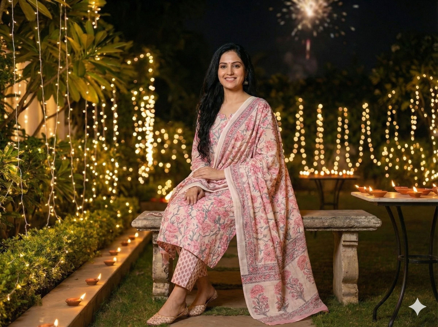 Image of GIGNAR Women Kurta Pant Dupatta Set