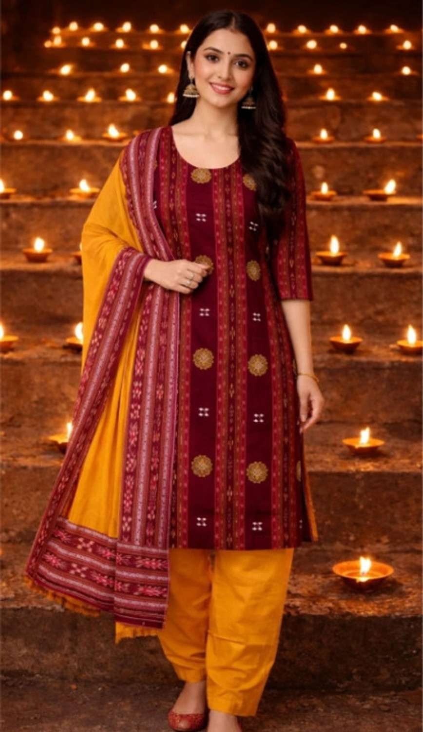 Image of ZOCOLA Printed Kurta, Trouser /Pant & Dupatta Set