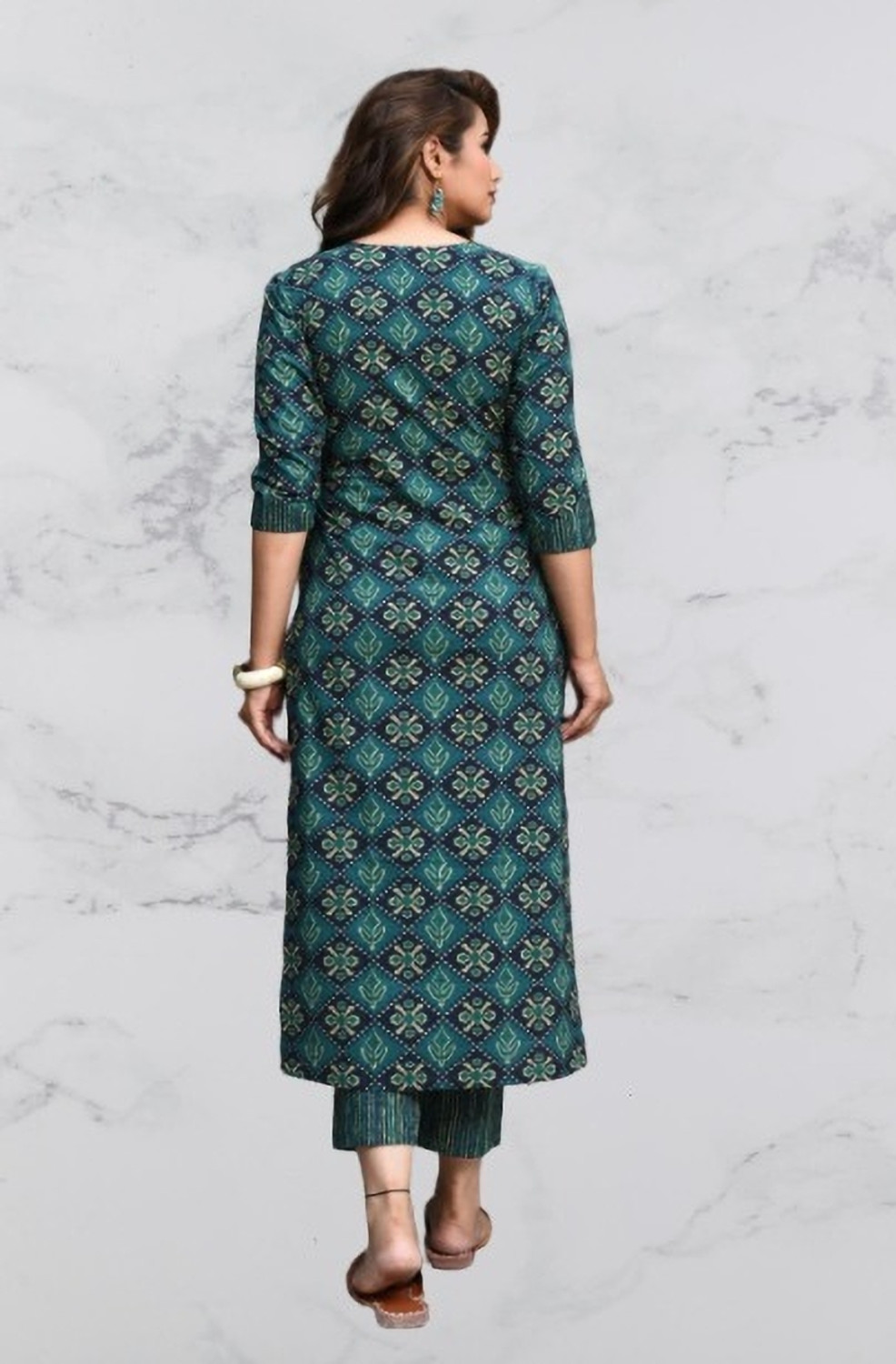 Image of PMD Fashion Printed Kurta, Trouser /Pant & Dupatta Set