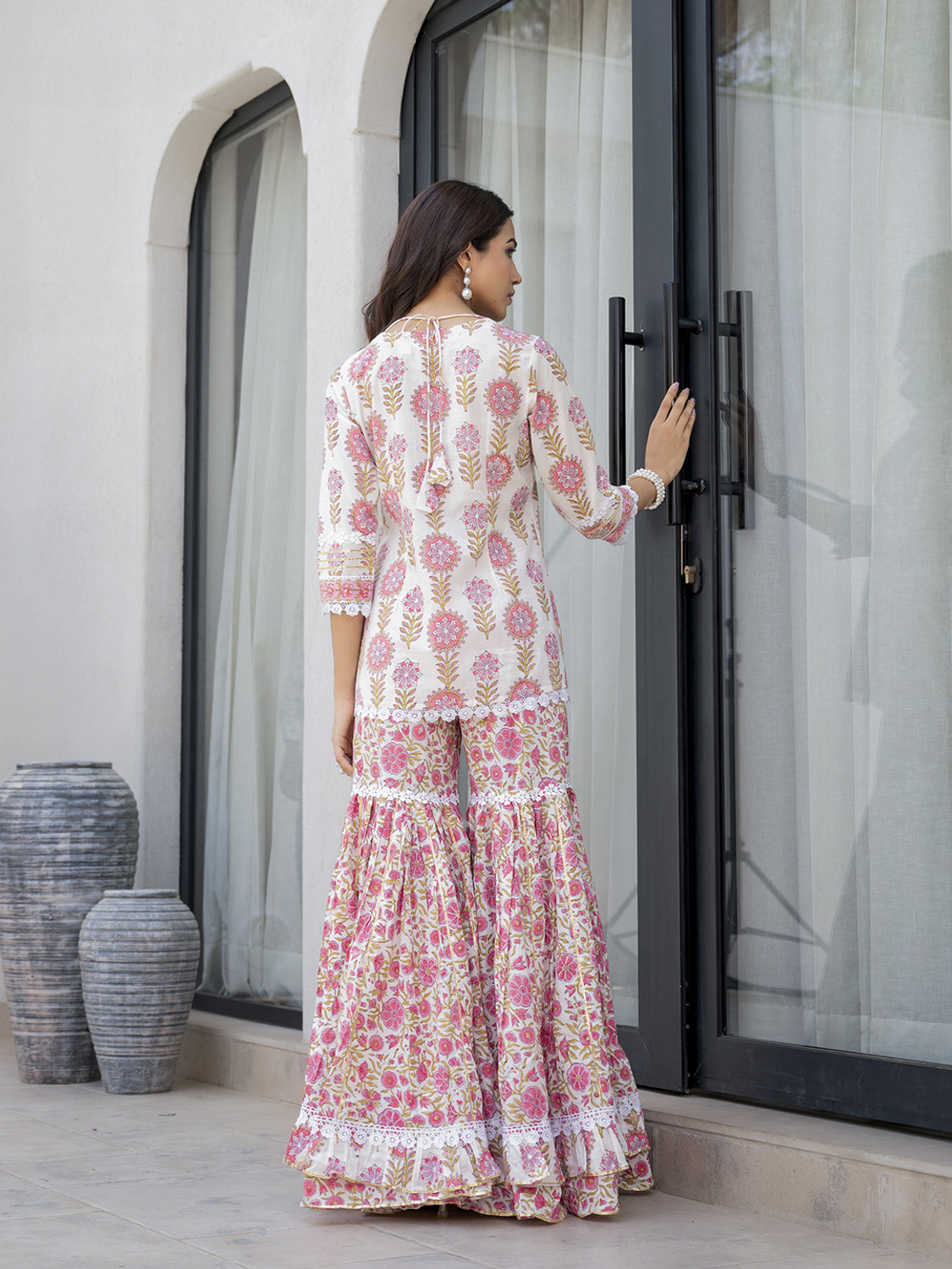 Image of DIVENA Printed Kurta, Sharara & Dupatta Set