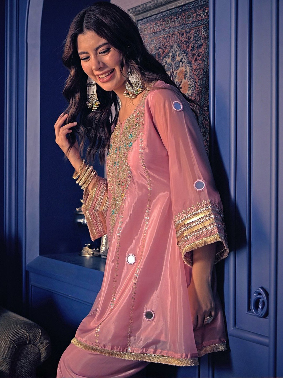 Image of HYMORA ENTERPRISE Women Kurta Pant Set