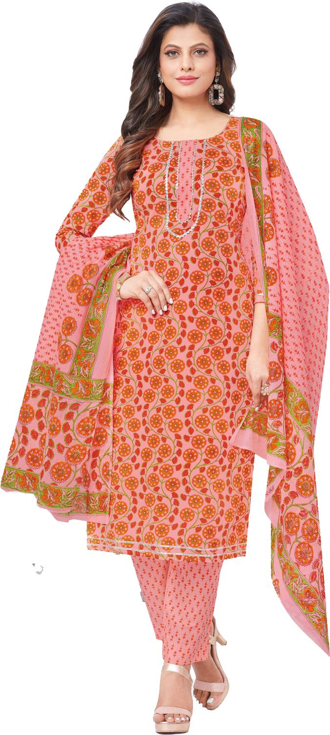 amozo Printed Kurta, Trouser/Pant & Dupatta Set