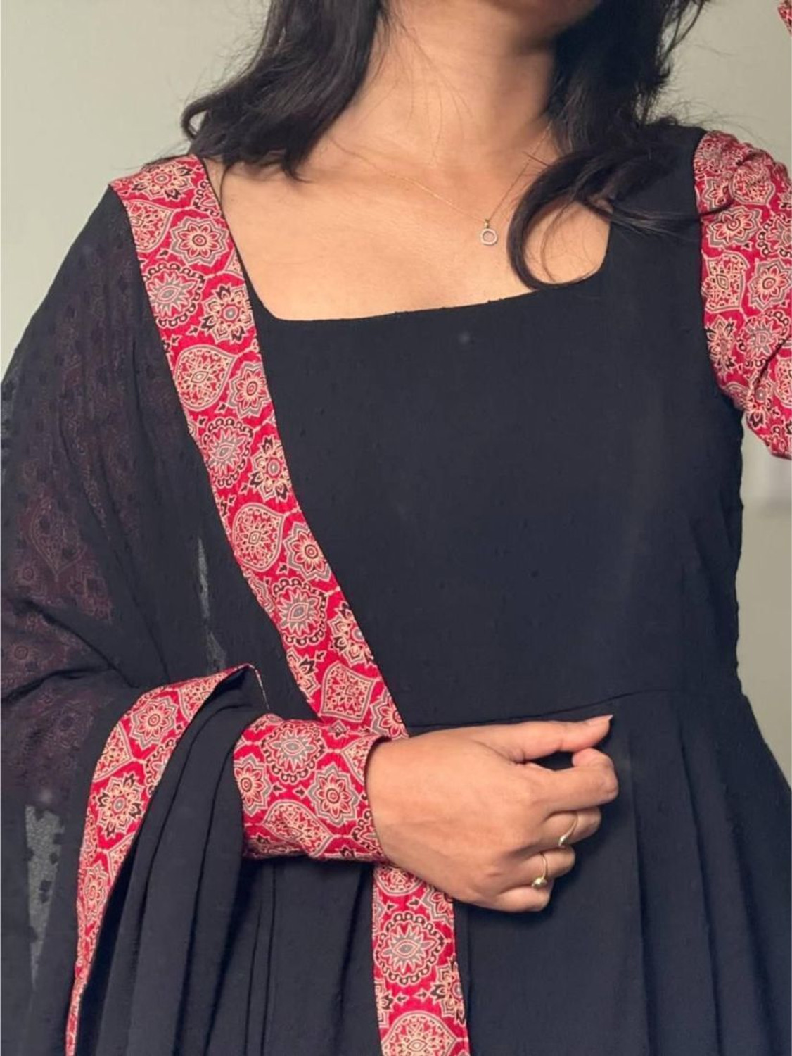 Image of HAYAN STYLISTA Solid Kurta, Sharara & Dupatta Set