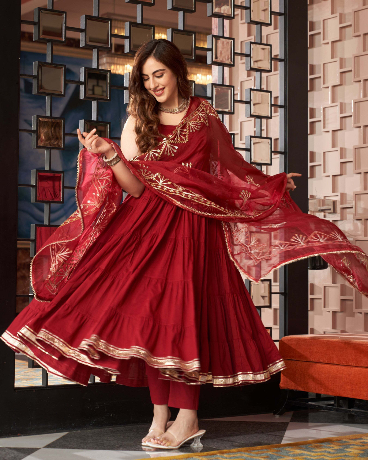 Image of Vastranikhar Self Design Kurta, Salwar & Dupatta Set