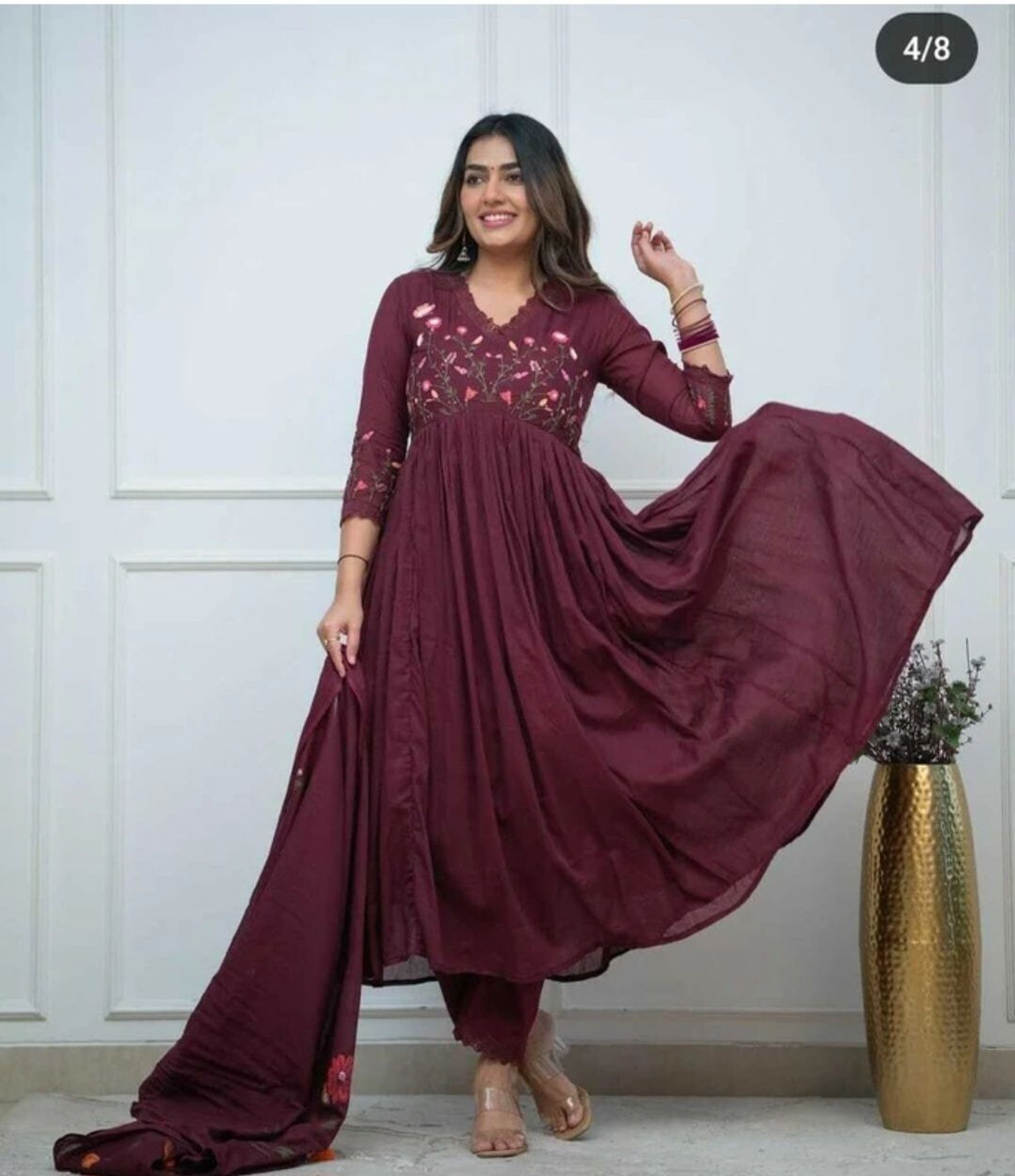 Image of OKARA STYLE Women Kurti Pant Dupatta Set