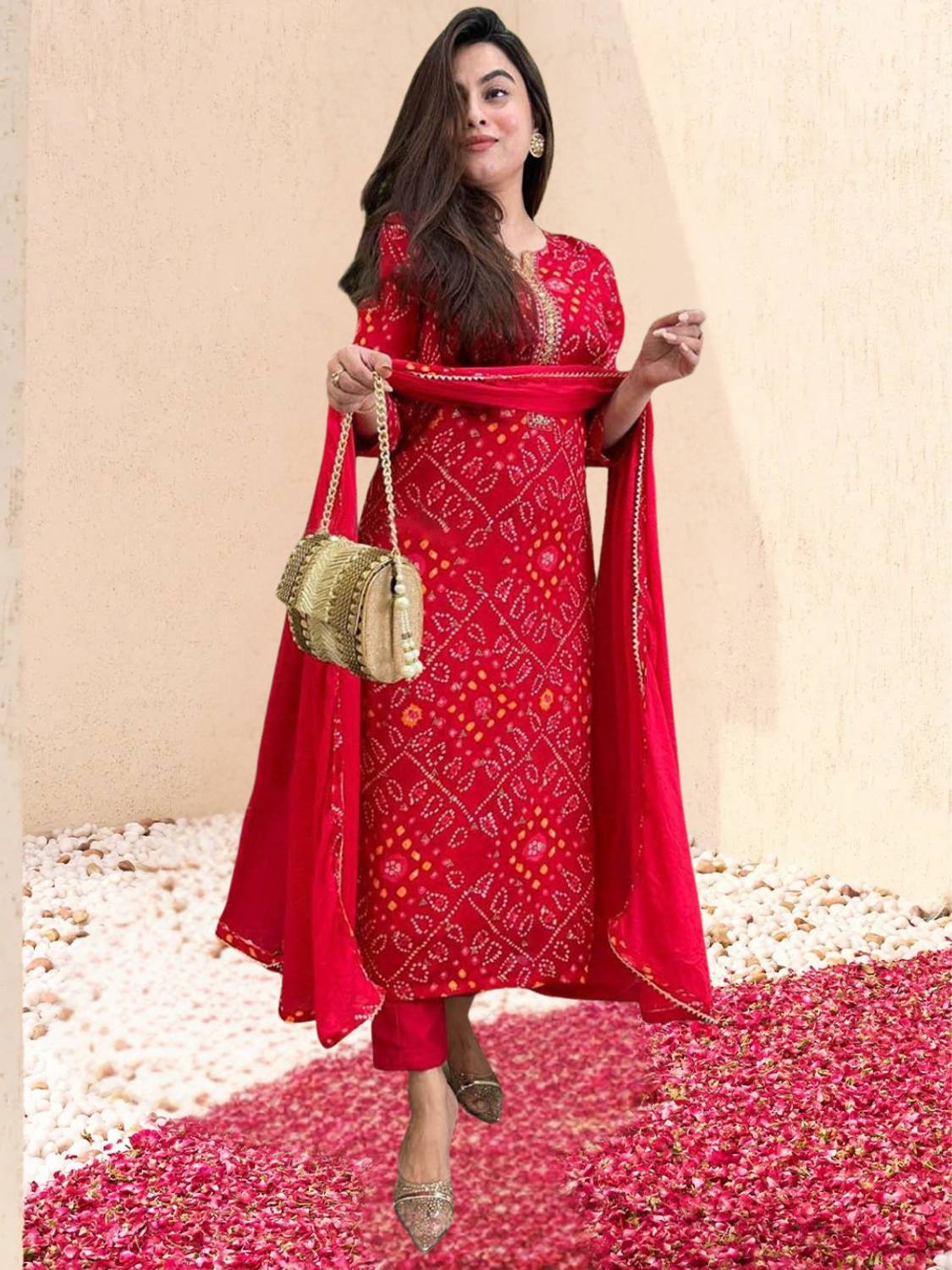 aurbhi Embroidered Kurta, Trouser/Pant & Dupatta Set