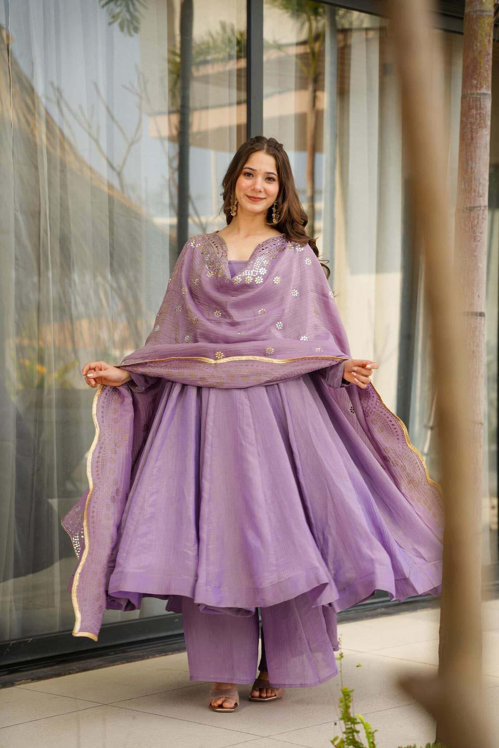 Image of Maruti Creation Women Kurta Palazzo Dupatta Set