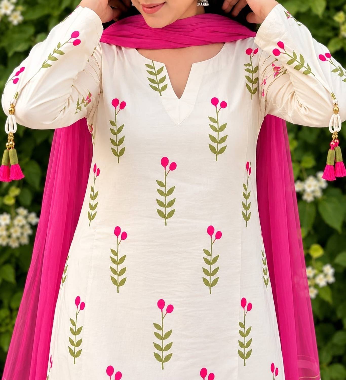 Reelove Floral Print Kurta Set - Image 3