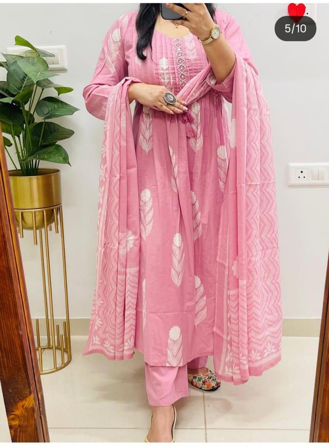 Image of INRALIYA Printed Kurta, Trouser /Pant & Dupatta Set