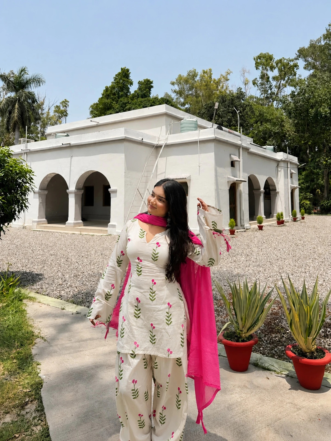 Image of SANGOURI Printed Kurta, Patiala & Dupatta Set