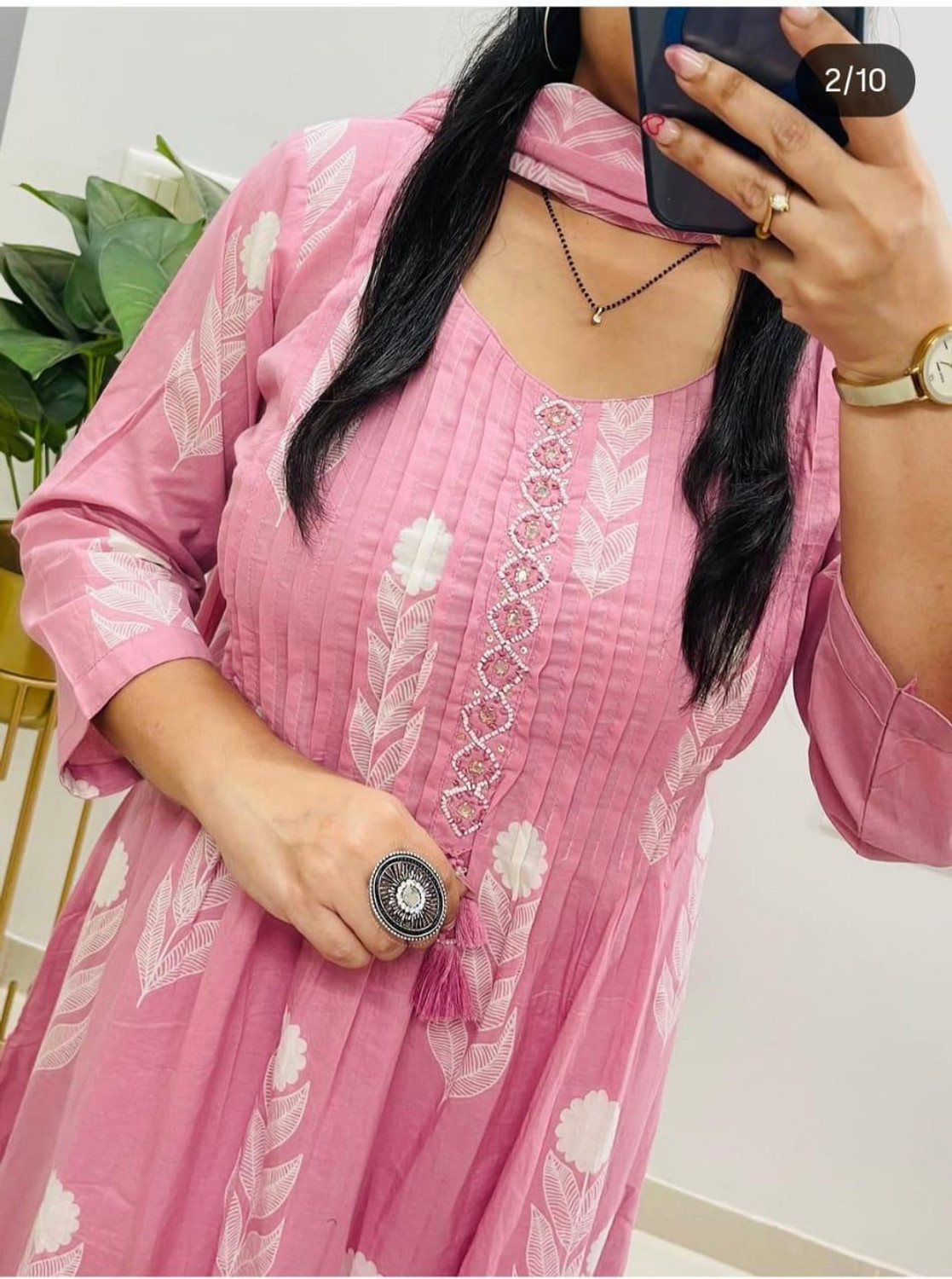 Image of INRALIYA Printed Kurta, Trouser /Pant & Dupatta Set