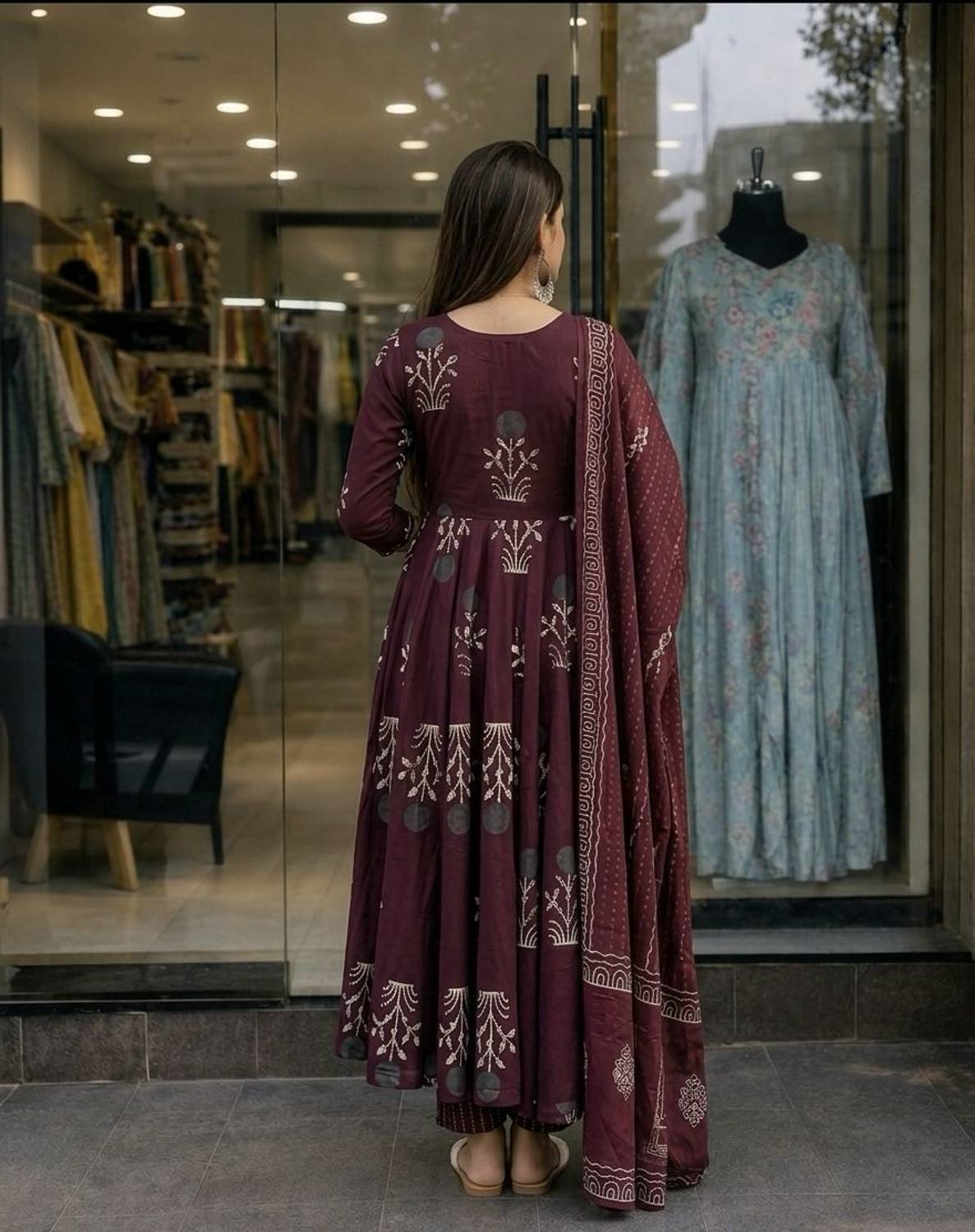 Samiksha Textile Printed Kurta, Palazzo & Dupatta Set - Image 2