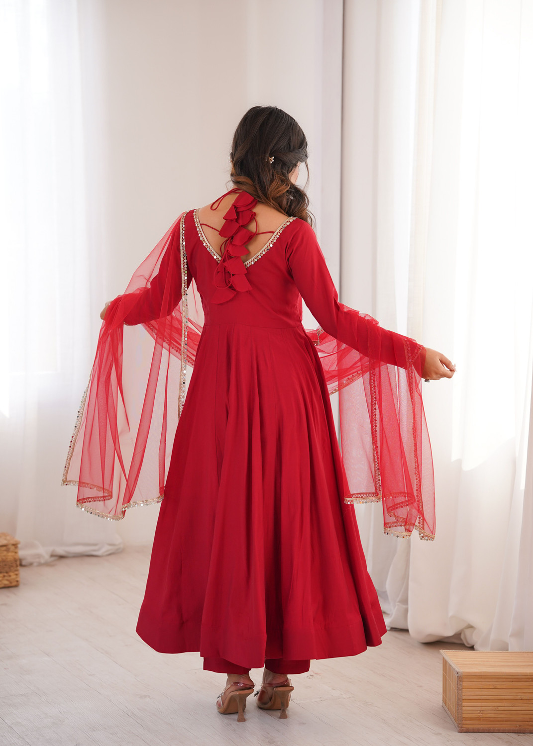 Image of CULTISE QUEEN Solid Kurta, Trouser /Pant & Dupatta Set
