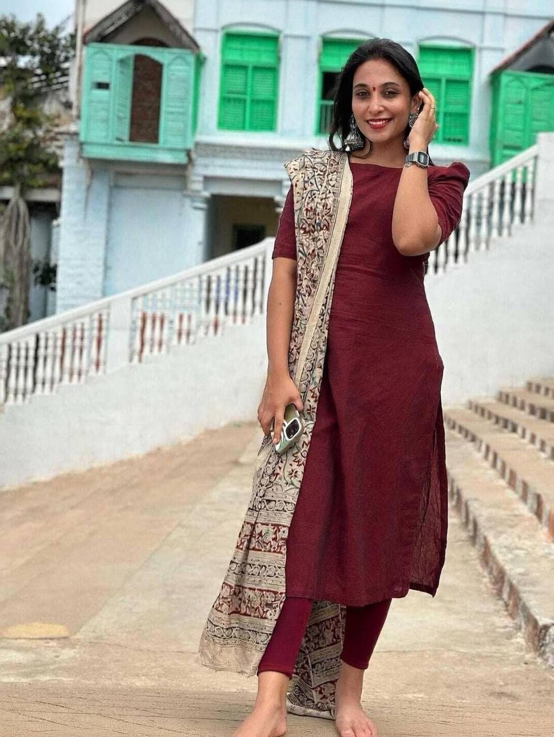 Barth Self Design Kurta, Salwar & Dupatta Set