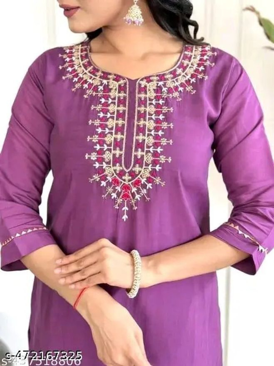 Image of Petromen Embroidered Kurta, Salwar & Dupatta Set