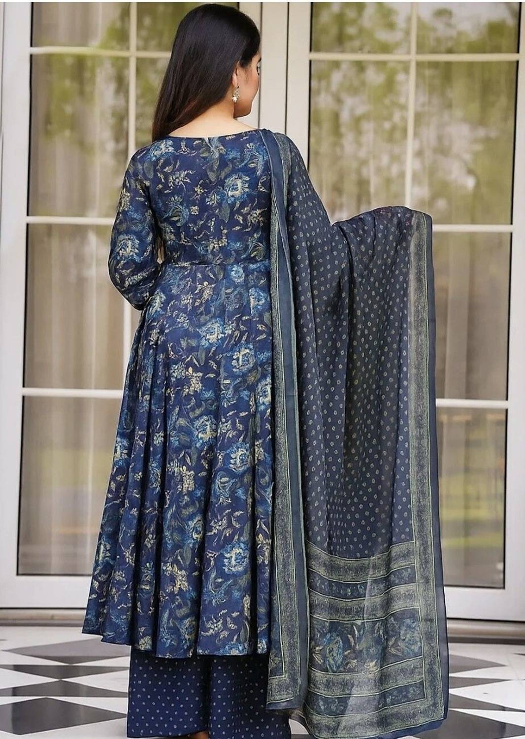 Samiksha Textile Printed Kurta Palazzo Dupatta Set - Image 2