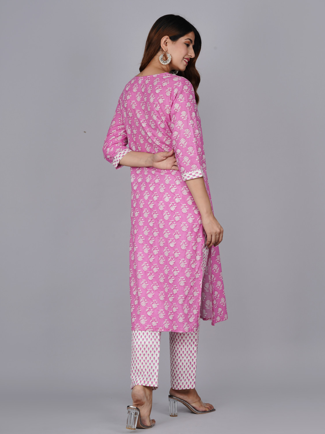 Image of Mishree collection Printed Kurta, Trouser /Pant & Dupatta Set