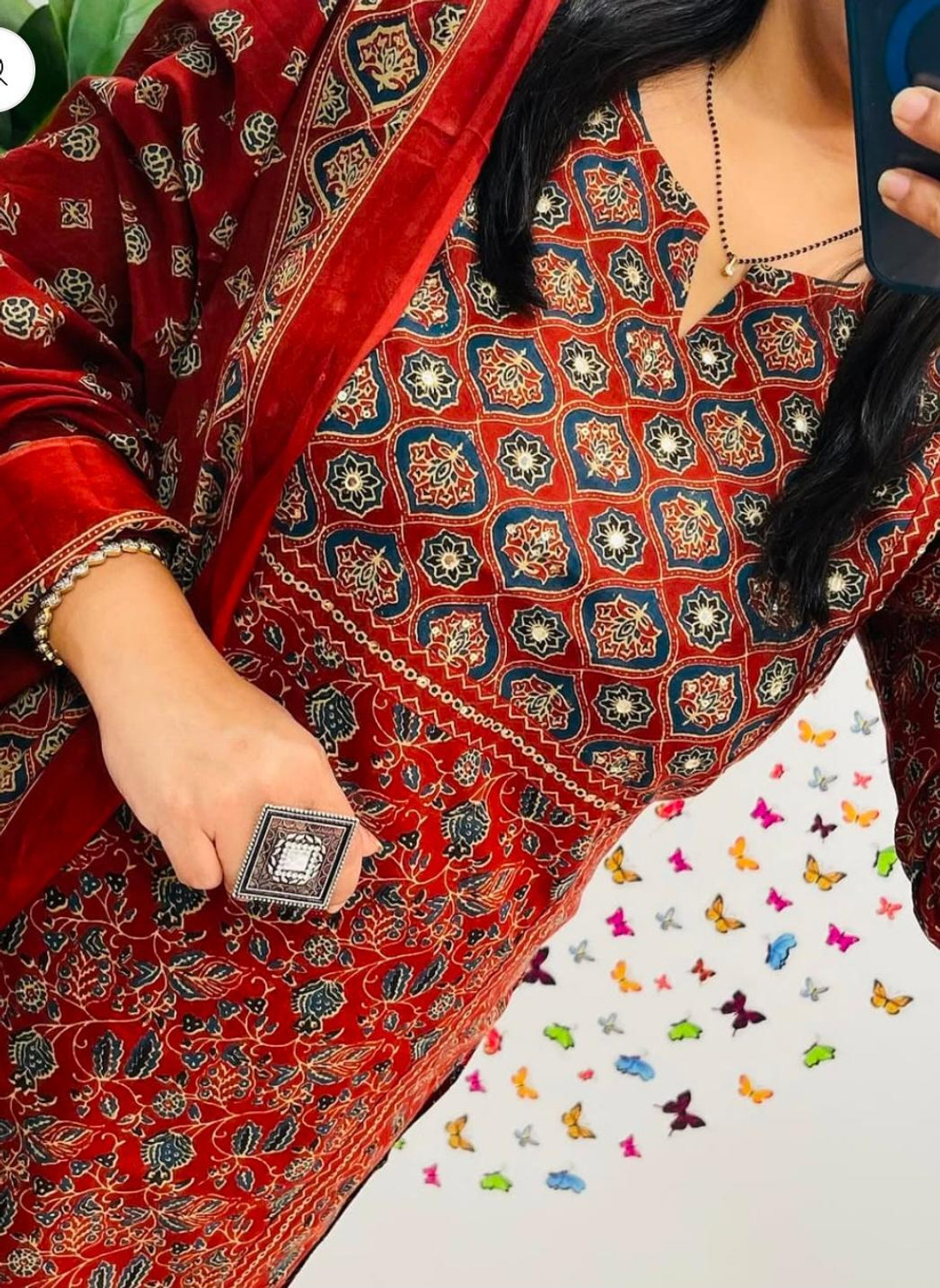 Image of RIVAA Women Kurti Pant Dupatta Set