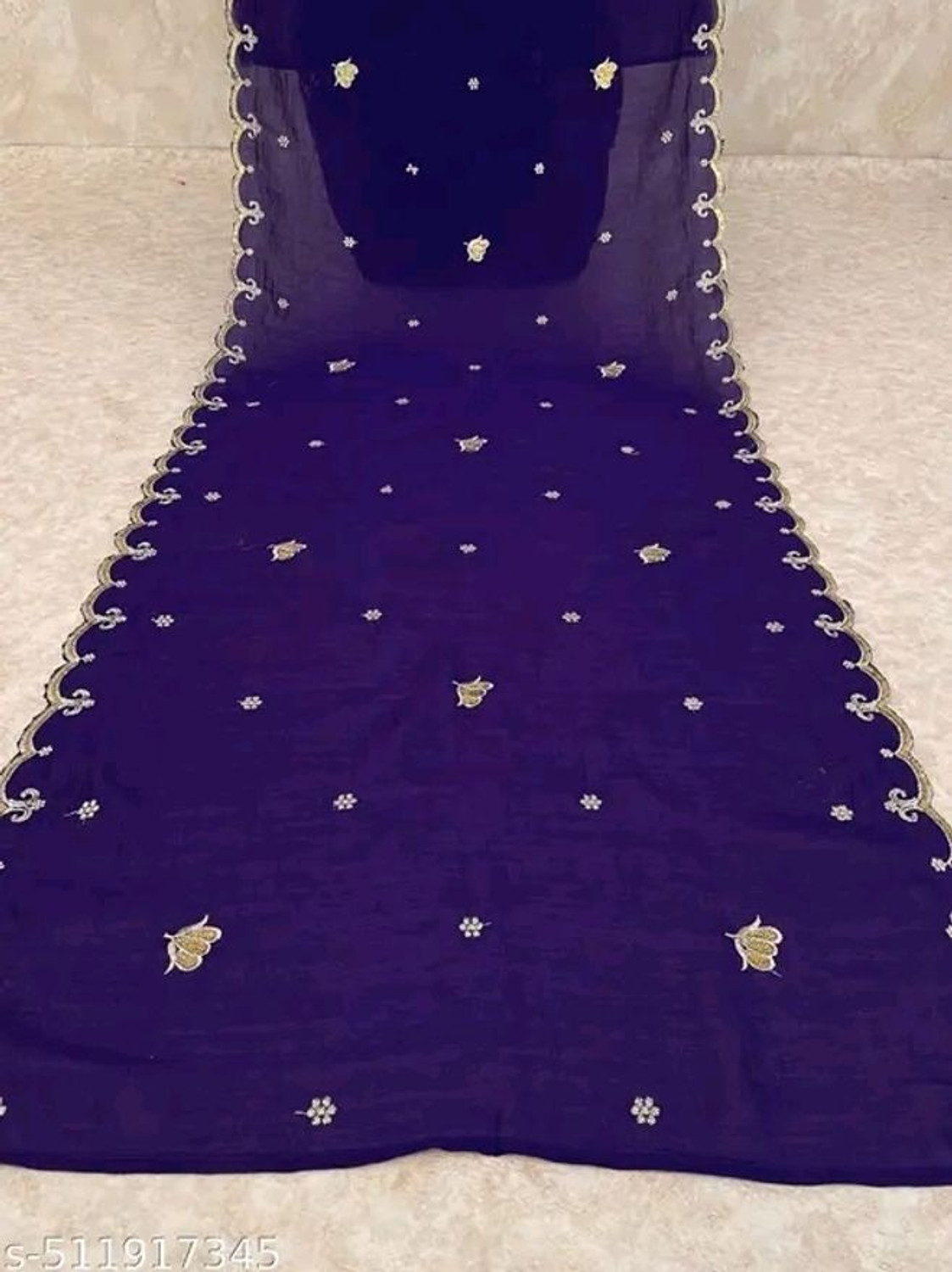 Image of ROHEENI CREATION Embroidered Kurta, Trouser /Pant & Dupatta Set