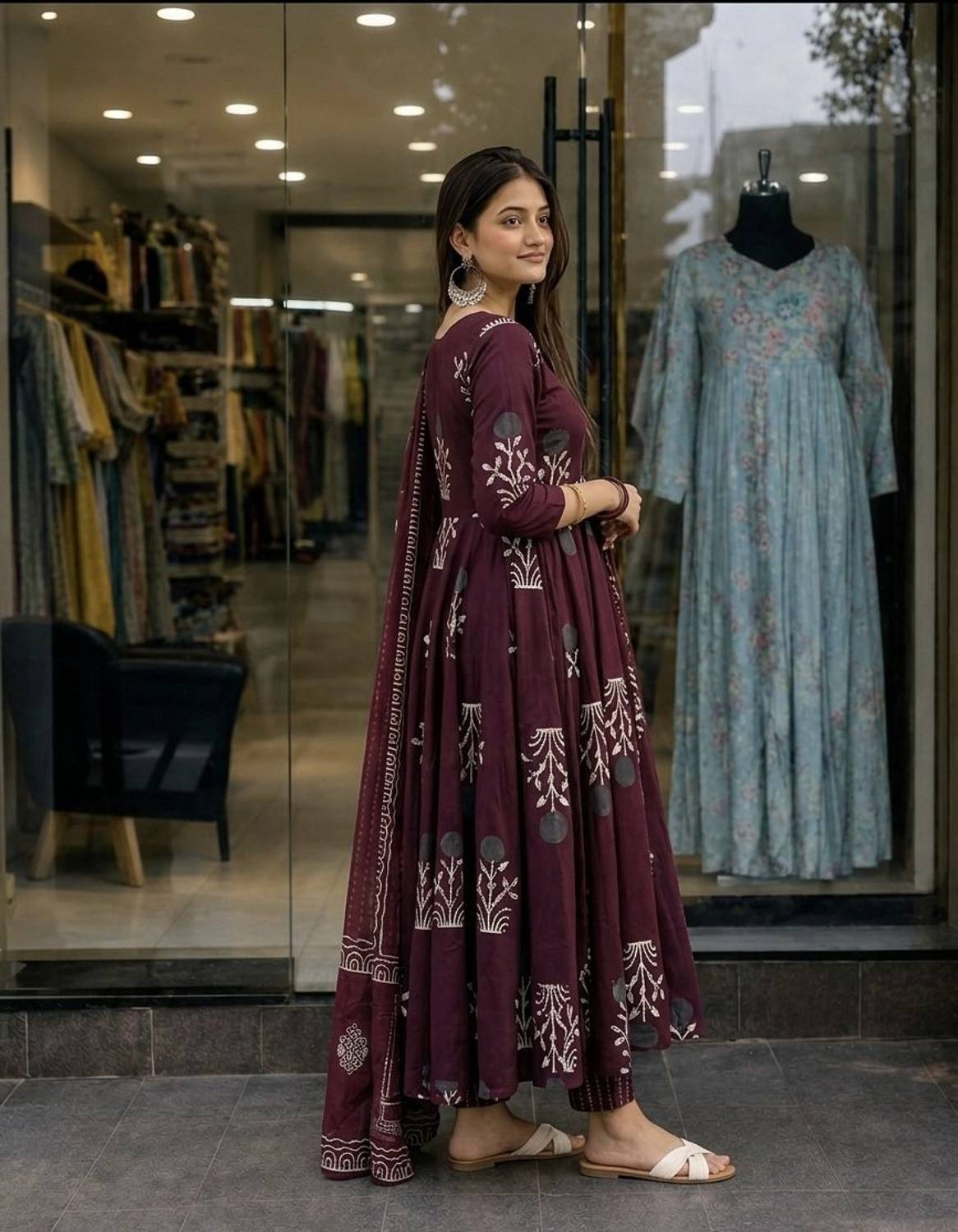 Samiksha Textile Printed Kurta, Palazzo & Dupatta Set - Image 3