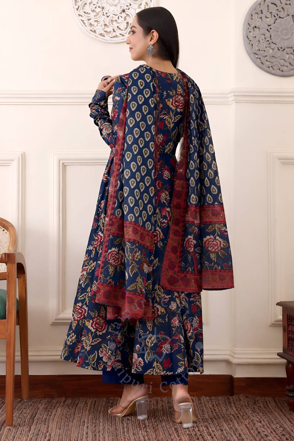 Irtada Printed Anarkali Kurta Set - Image 2