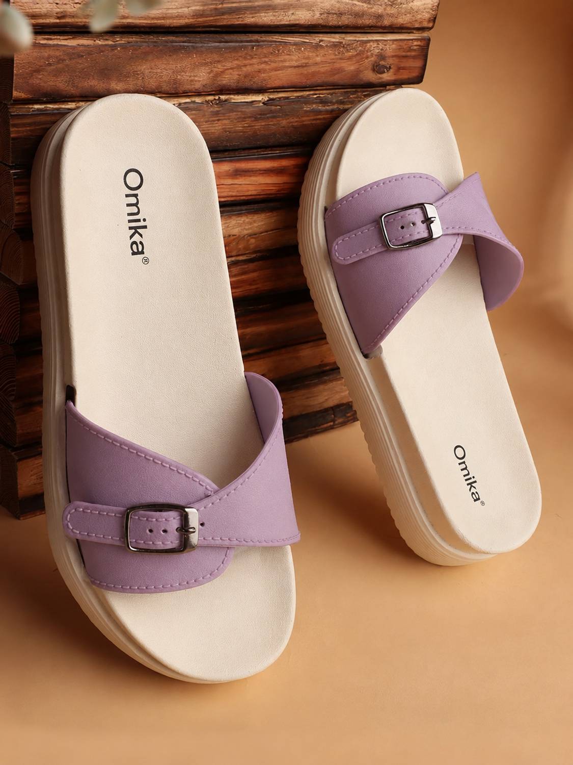 OMIKA Women Purple Flats - Image 1