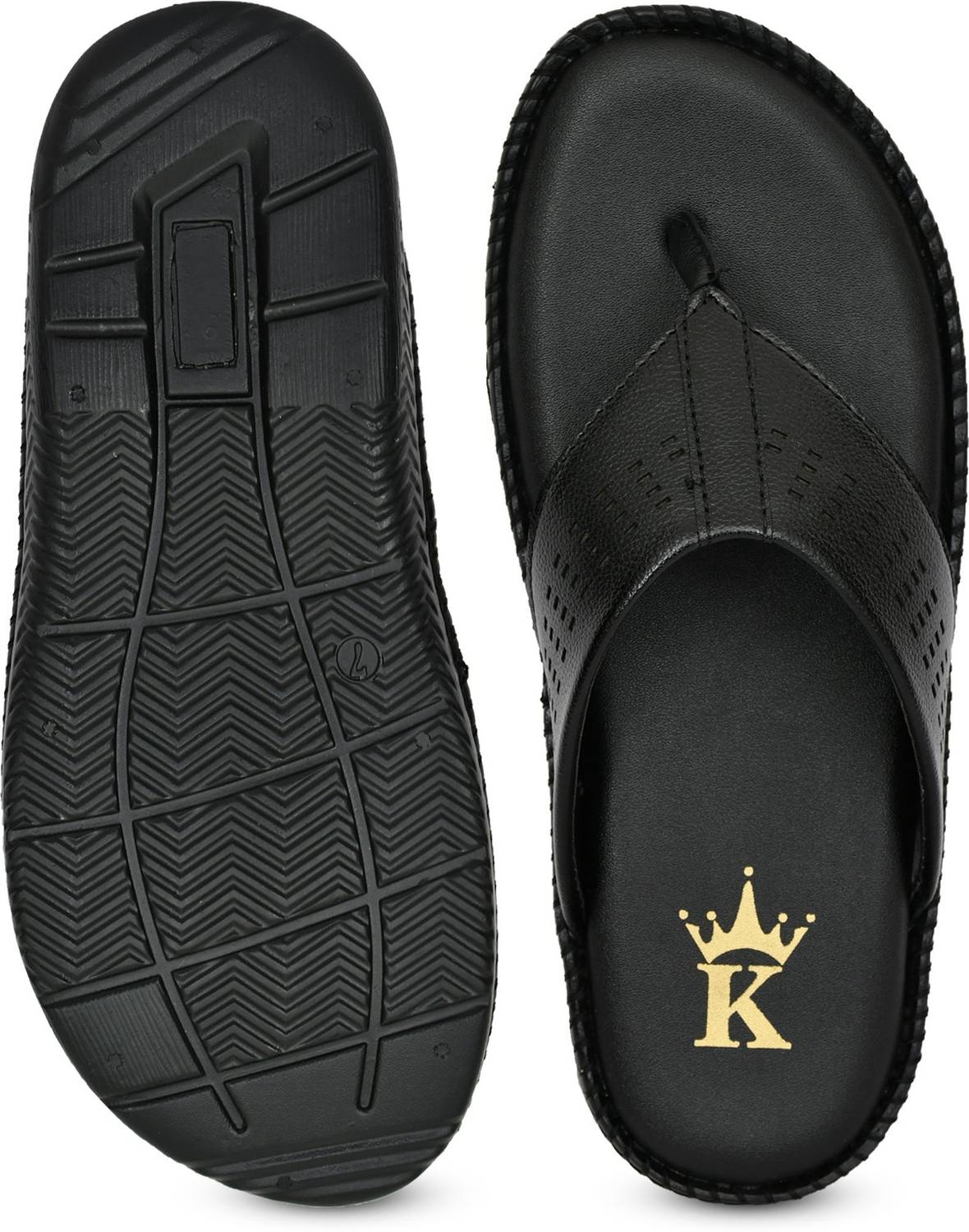 KLASSEN Men Black Sandals - Image 4