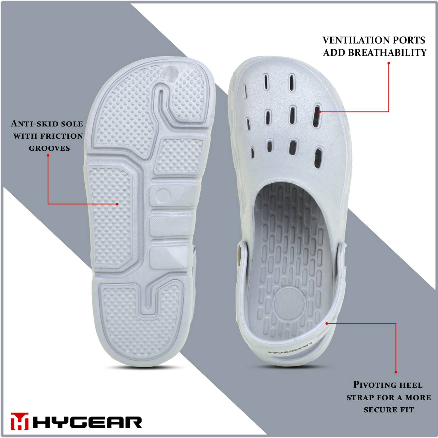 Hygear Men Gray Sandals - Image 4