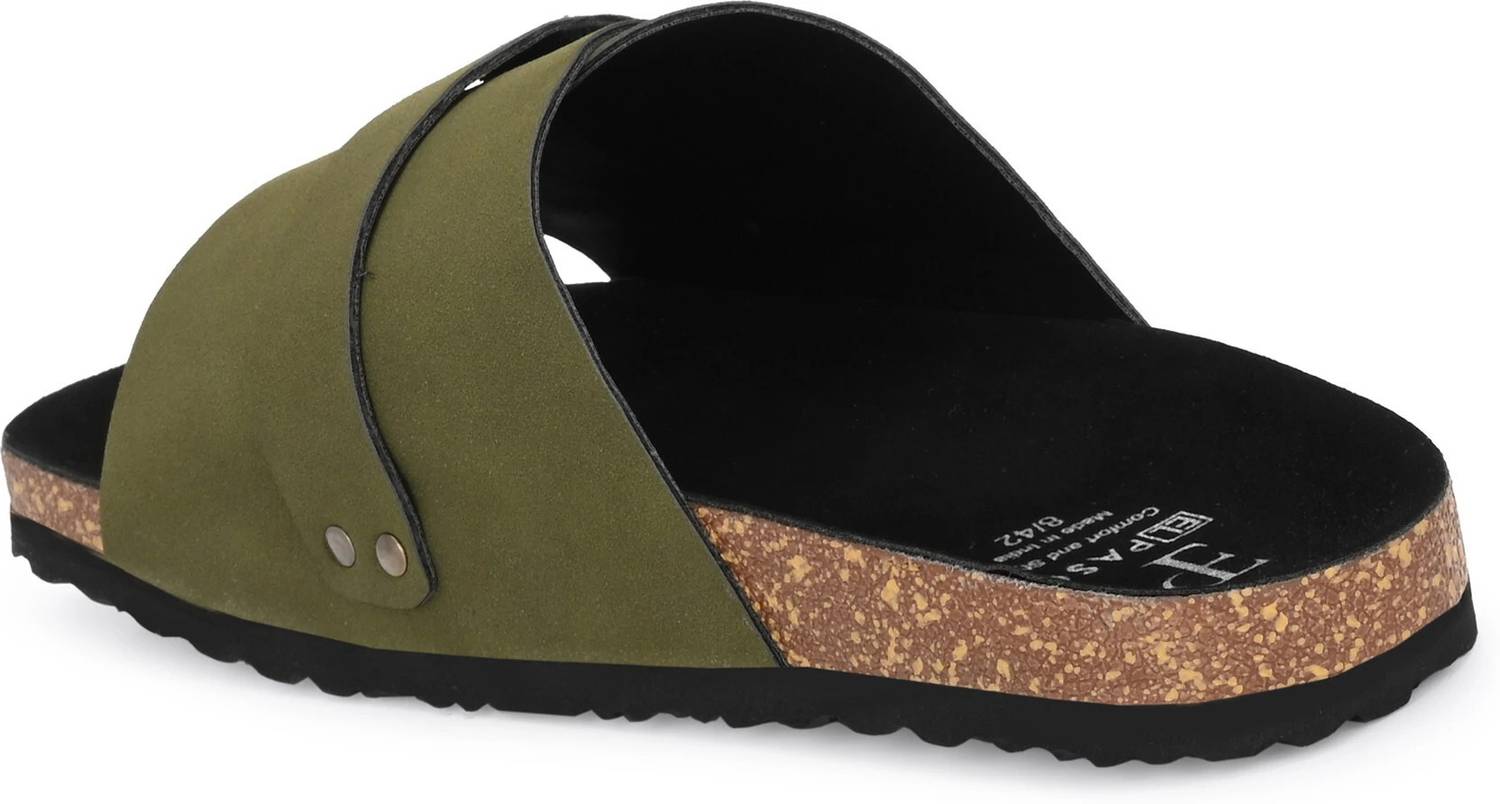 EL PASO Men Green Sandals - Image 3