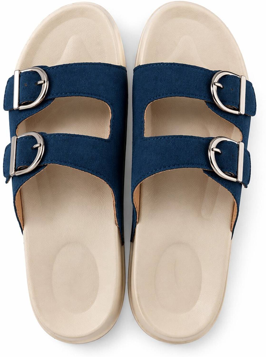 HELEEY Women Casual Sandal (Blue , 8)