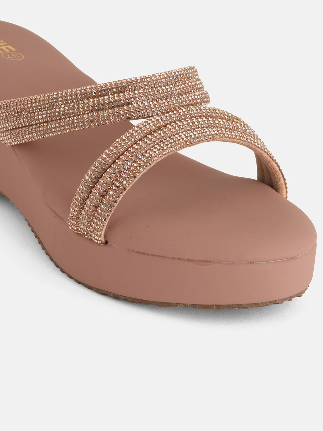Image of LAVIE Women Heels Sandal (Tan, 7)