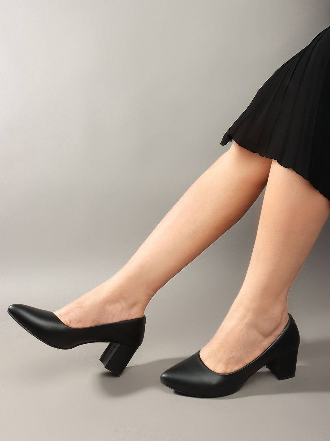Denill Women Black Heels - Image 5