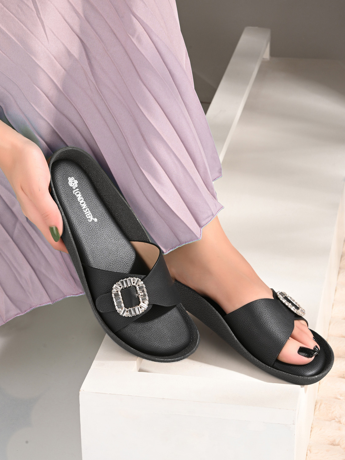 Image of London Steps Sugar & Style Flats|Soft Cushion,Cute Design, & Trendy Everyday Wear Women Flats Women Flats