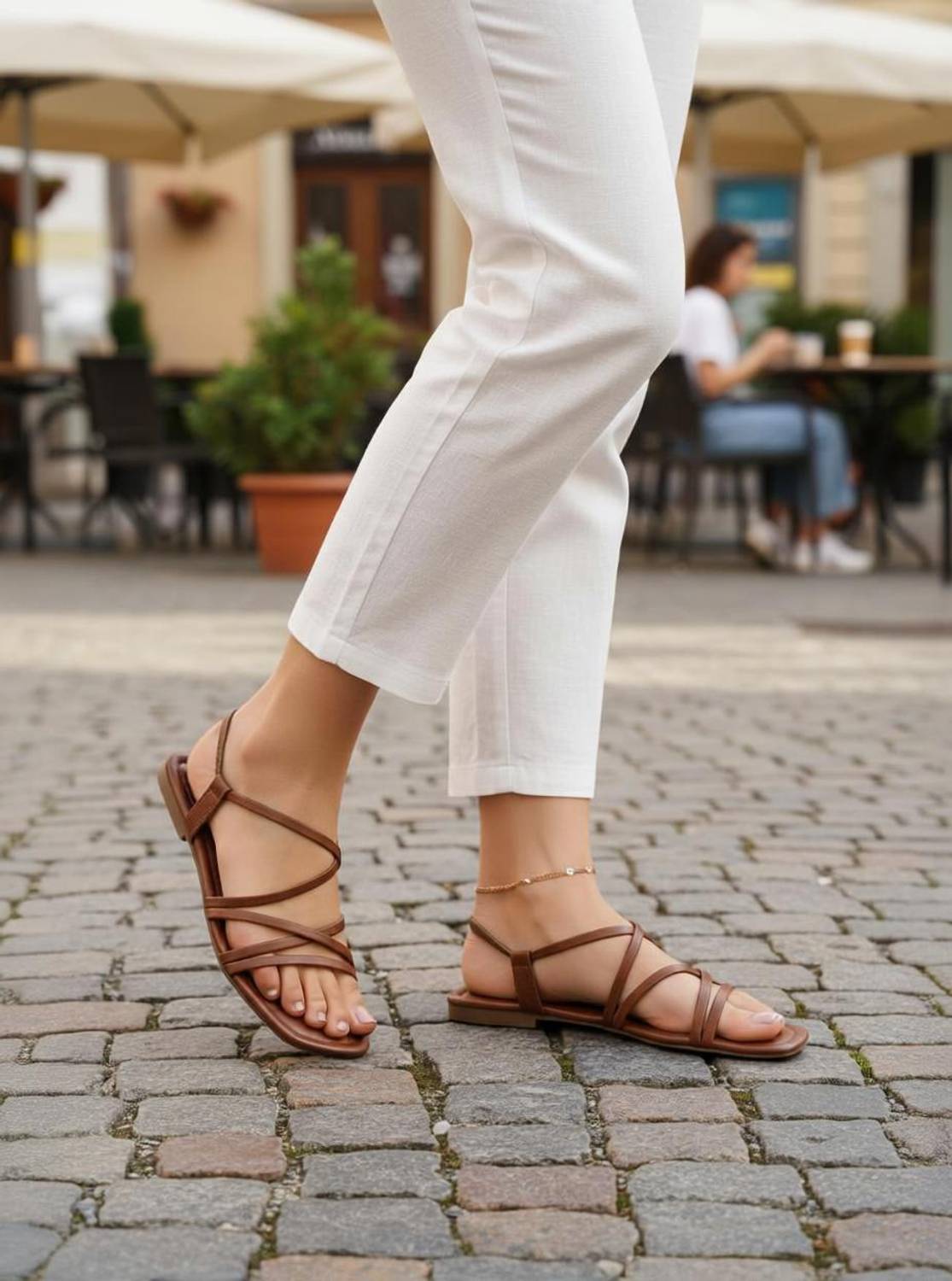 Shoestail Women Flats Brown - Image 1