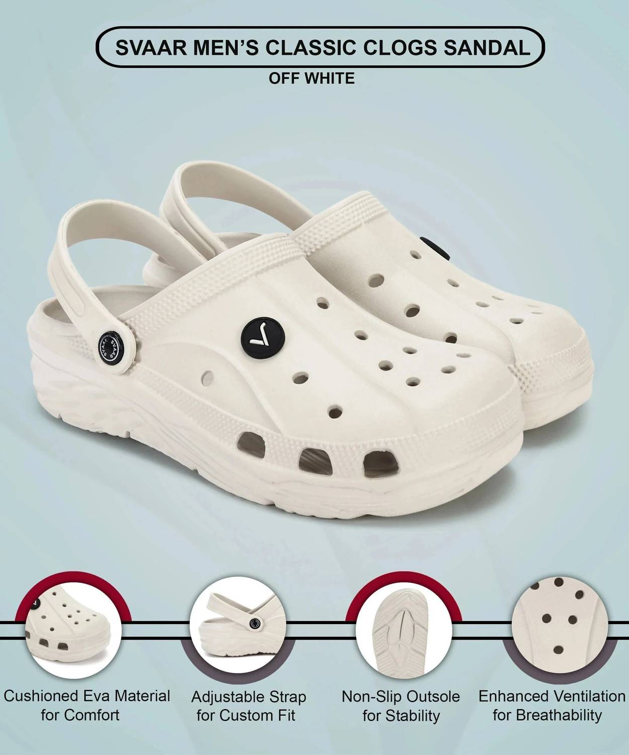 Svaar Men Clogs White - Image 4