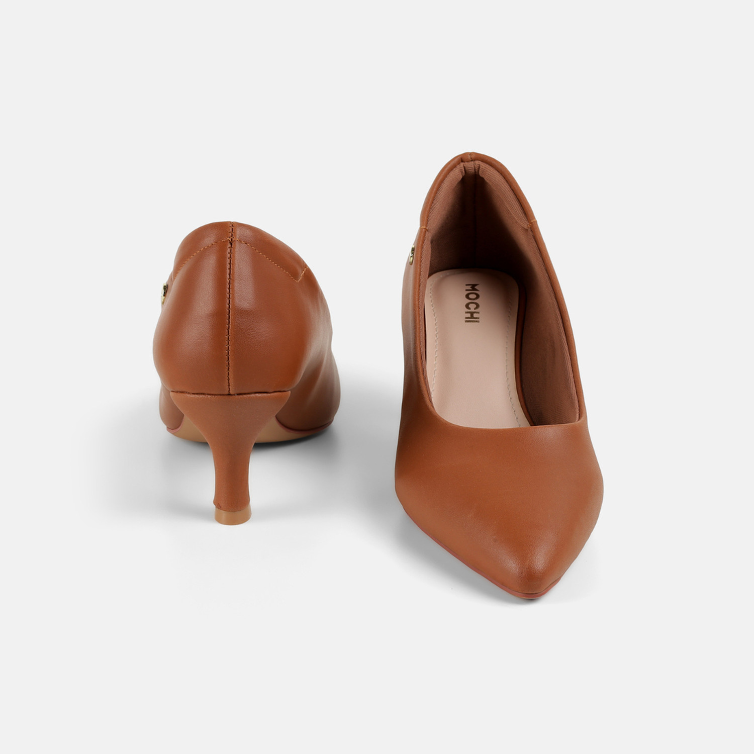 Image of MOCHI Women Heels Sandal (Tan, 7)